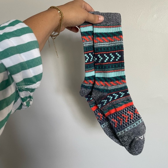 BOMBAS socks size Large grey winter high half-calf - Picture 1 of 4